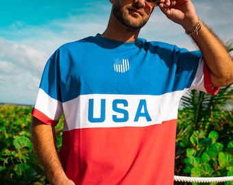 Vintage USA Soccer T-Shirt, Heavyweight Cotton Retro Football Tee, Premium Heavyweight Oversized T Shirt, World Cup Fanwear, USA Gift