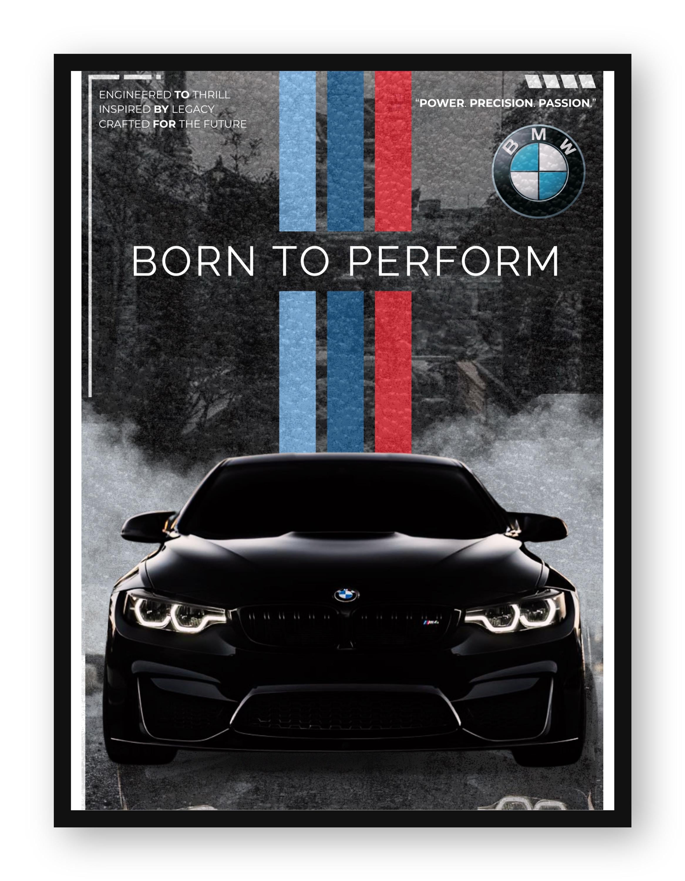 BMWポスター | デジタルカーウォールアート | スポーツカープリント 
