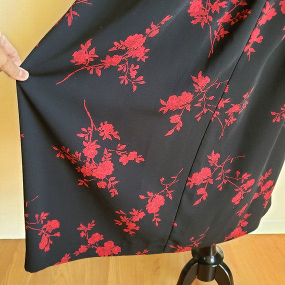 Vintage Koret Maxi Pleated Floral Skirt Size 10 - image 6