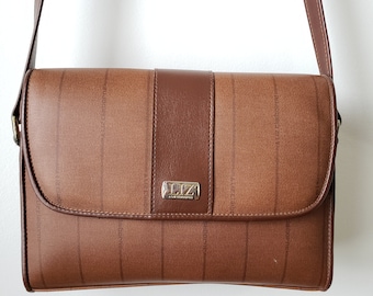 Vintage Liz Claiborne PolyVinyl Braun Geldbörse