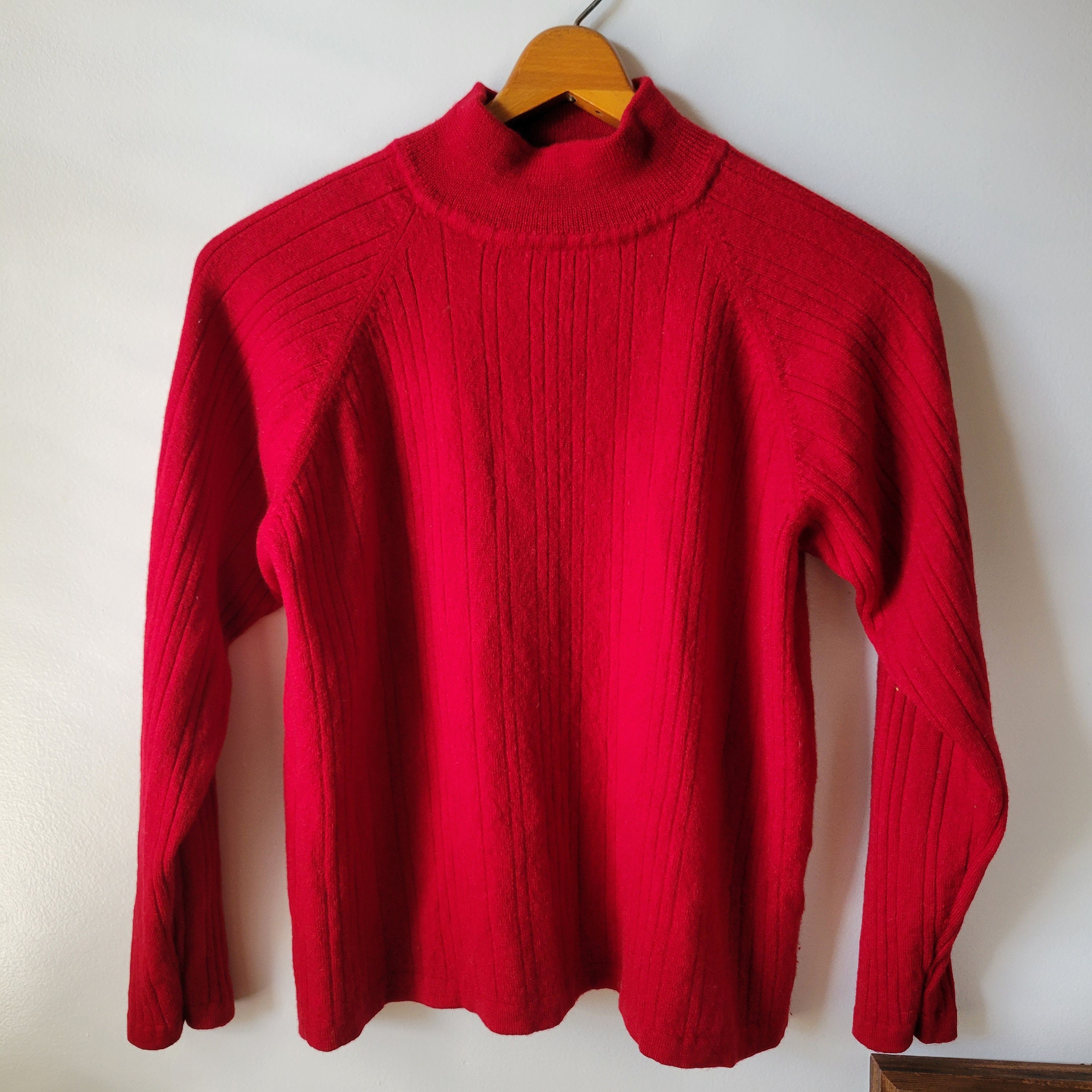 Vintage Preswick u0026 Moore 100% Pure Merino Wool Red Ribbed - Etsy