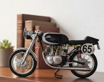 Miniature Bike Figure 1/10 Scale Handmade Parilla Motorcycle Gift: Special Made to Order