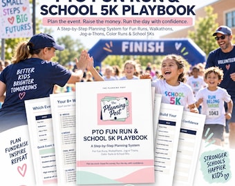 PTO Fun Run & School 5K Playbook | Walkathon Jog-a-Thon Color Run Fundraiser Planning Guide