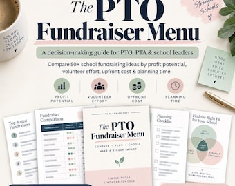 PTO Fundraiser Comparison Guide | 50+ School Fundraising Ideas by Profit, Effort, Cost & Time