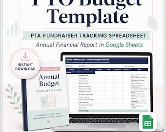 Budgetvorlage | PTA-Spendenaktions-Tracking-Tabelle – Jahresfinanzbericht in Google Sheets