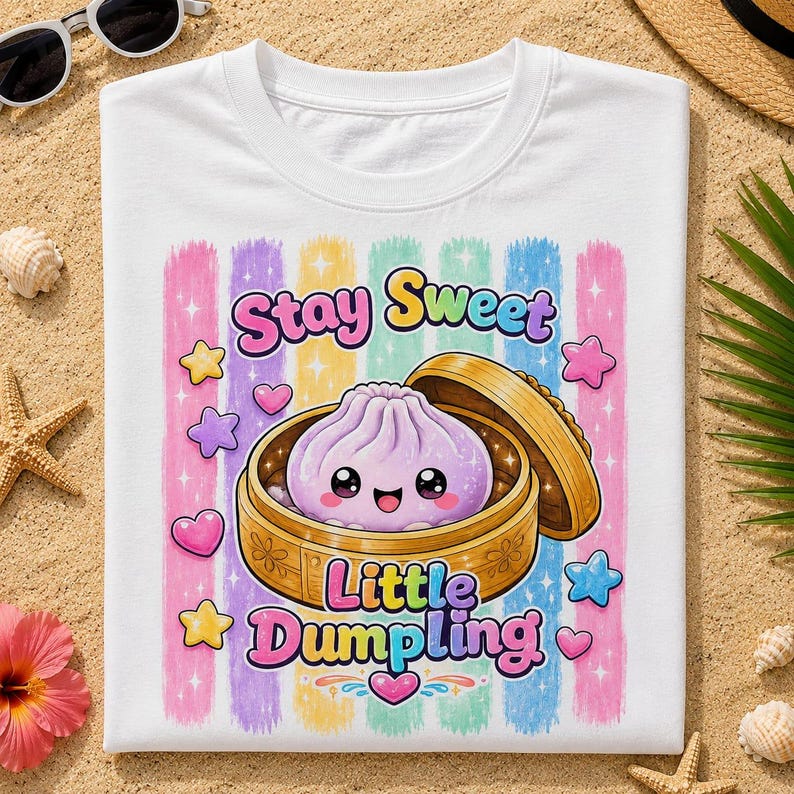 Rainbow Dumpling PNG Bundle | Cute Kawaii Dumpling Clipart | Sublimation PNG | Cricut Shirt Design | Instant Download image 4