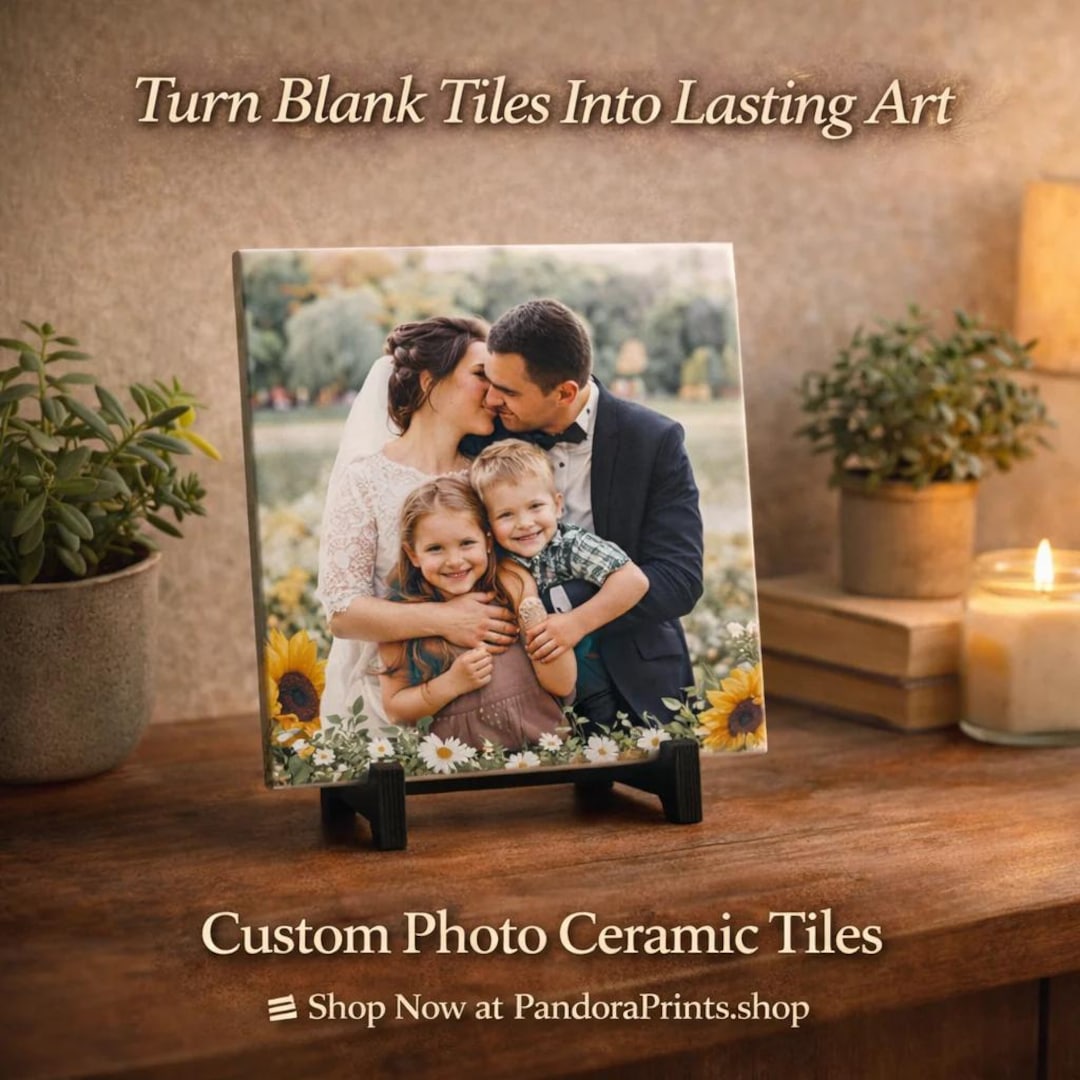 Photo Tiles Custom Photo Printed Ceramic Tiles, Personalized Picture Tiles, Family ...