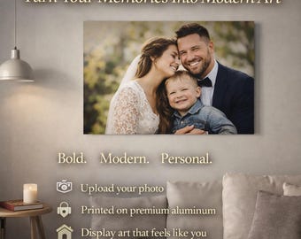 Poster in metallo personalizzato con foto su tela: trasforma i tuoi ricordi in arte moderna