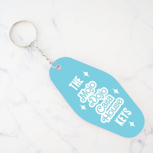 Motel keychain Pink, Hot Pink accessories, Hotel key tag, Pink aesthetic, Mojo Dojo Casa House image 3