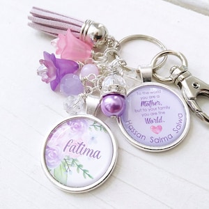 Personalized gift for Mom, mother's Day keepsake Keychain, Custom Name Keychain for mother, children names keychain, new mom push present