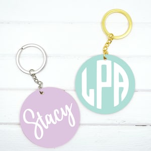 Porte-clés prénom sac à dos, breloque cartable, porte-clés monogramme, cadeaux pour filles et adolescents