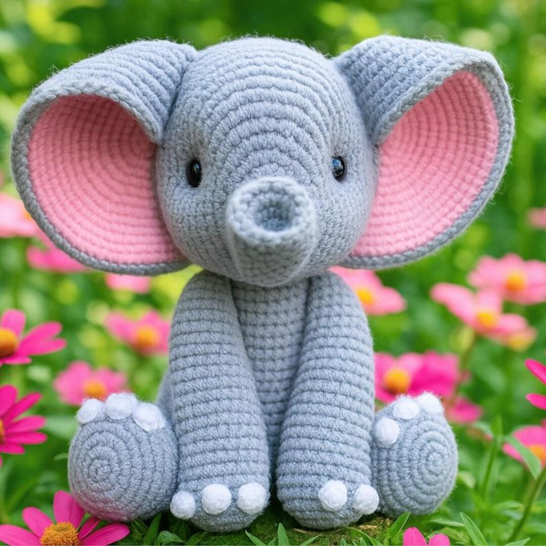 No Sew Elephant Crochet Pattern | Easy Amigurumi Plushie Tutorial ...