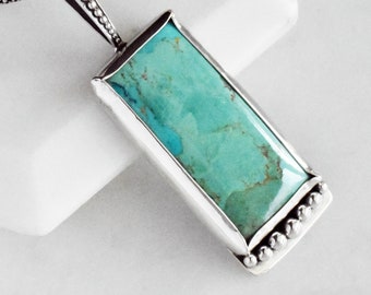 Zuni Turquoise Pendant Necklace