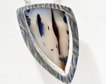 Montana Agate Pendant Necklace