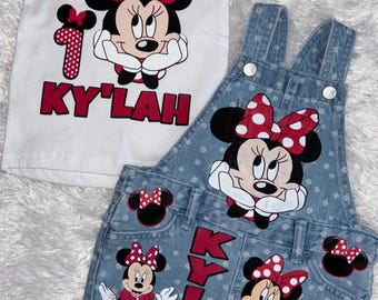 Tenue d'anniversaire Minnie rouge