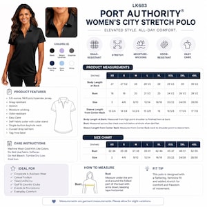 Besticktes Poloshirt für Damen – Personalisiertes Poloshirt mit Firmenlogo – Freizeitkleidung, Arbeitskleidung – Geschenk für Kollegen, Geburtstagsgeschenk Bild 10