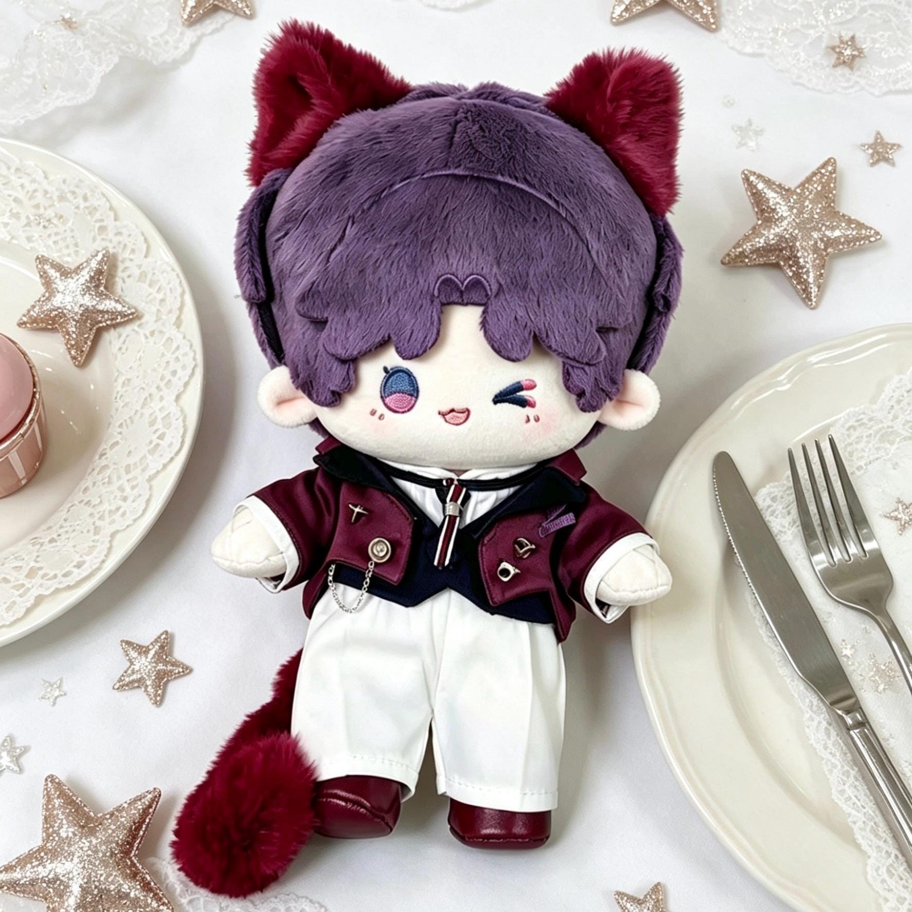 Love and Deepspace Cat Card Doll, 20cm Cotton Doll Plushie, Xavier ...