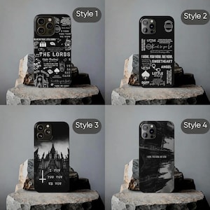 Funda para teléfono LORDS Tough con licencia oficial para iPhone, productos de Shantel Tessier, funda para teléfono de la Universidad de Barrington, romance oscuro, yo prometo, tú prometemos, nosotros prometemos.