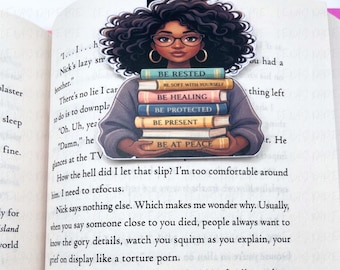 Marcapáginas para libros y diarios de chicas negras, regalo para lectoras afroamericanas, accesorio para amantes de los libros de piel morena, bonito marcador de lectura para mujeres y adolescentes.