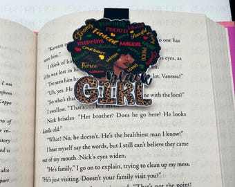 Black Girl Magic Magnetic Bookmark: Afrocentric Book Lover Gift