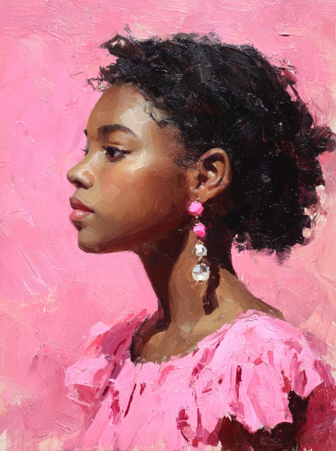 Custom Woman Portrait Oil Painting | Personalized Art Commission - Etsy