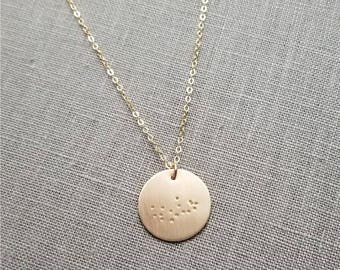 Gold Constellation Necklace | Zodiac Sign Necklace | Gold Zodiac Necklace | Constellation Charm Necklace | 14K gf Star | Astrology | Zodiac