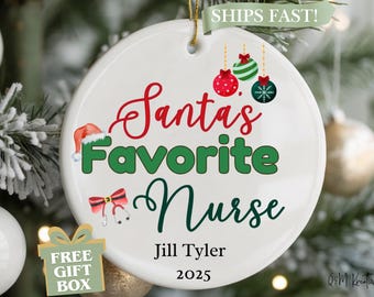 Personalized Nurse Christmas Ornament- New Nurse Keepsake- Nurse Graduation Ornament- Nursing student Ornament- Christmas Gift for Nurse