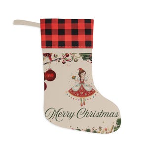 Cozy Christmas Stocking | Merry Christmas Holiday Decor, Festive Gift Bag, Unique Home Decoration, Personalized Stocking Ideas