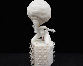Escultura de la camarera de Korova en el bar de la leche de La naranja mecánica - Kubrick