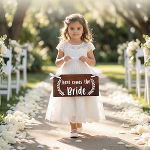 Here comes the bride sign