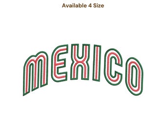 Diseño de bordado para amantes del fútbol mexicano, Copa Mundial Femenina 2026, regalo para aficionados al fútbol mexicano, selección mexicana de fútbol, productos de fútbol mexicanos, amo a México.