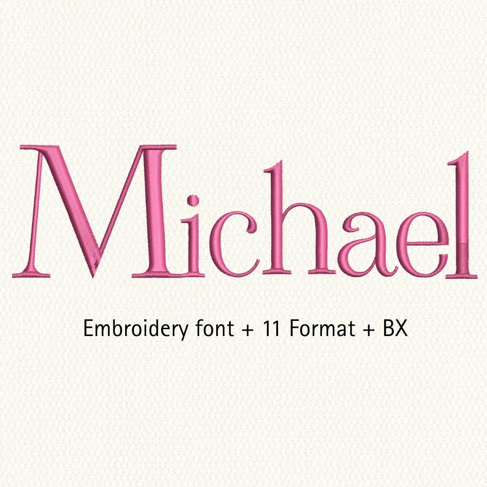 Michael In Cursive Michael Classic Script Embroidery Font, Alphabet Machine Cursive Font ...