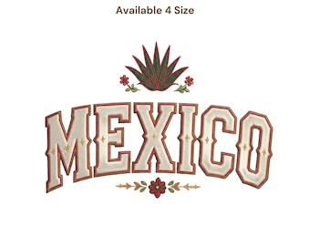 Diseño de bordado para amantes del fútbol mexicano, Copa Mundial Femenina 2026, regalo para aficionados al fútbol mexicano, selección mexicana de fútbol, productos de fútbol mexicanos, amo a México.