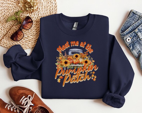 Pumpkin Patch Sweatshirt: Retro Fall Crewneck - Etsy Canada