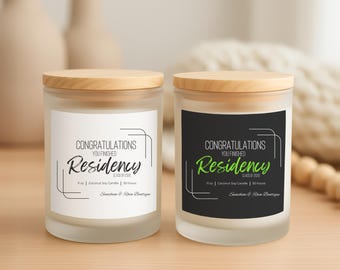 Residency Graduation Gift: Coconut Soy Wooden Wick Candle