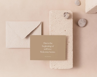 Editable Facial Welcome Card Template | Beauty Salon Marketing (Digital Download)