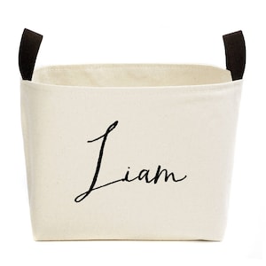 Personalized Canvas Storage Basket afbeelding 5