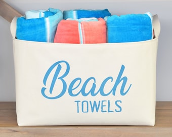 Beach Towels Storage Basket