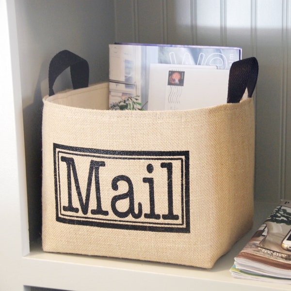 Mail Storage Basket- Mail Organizer