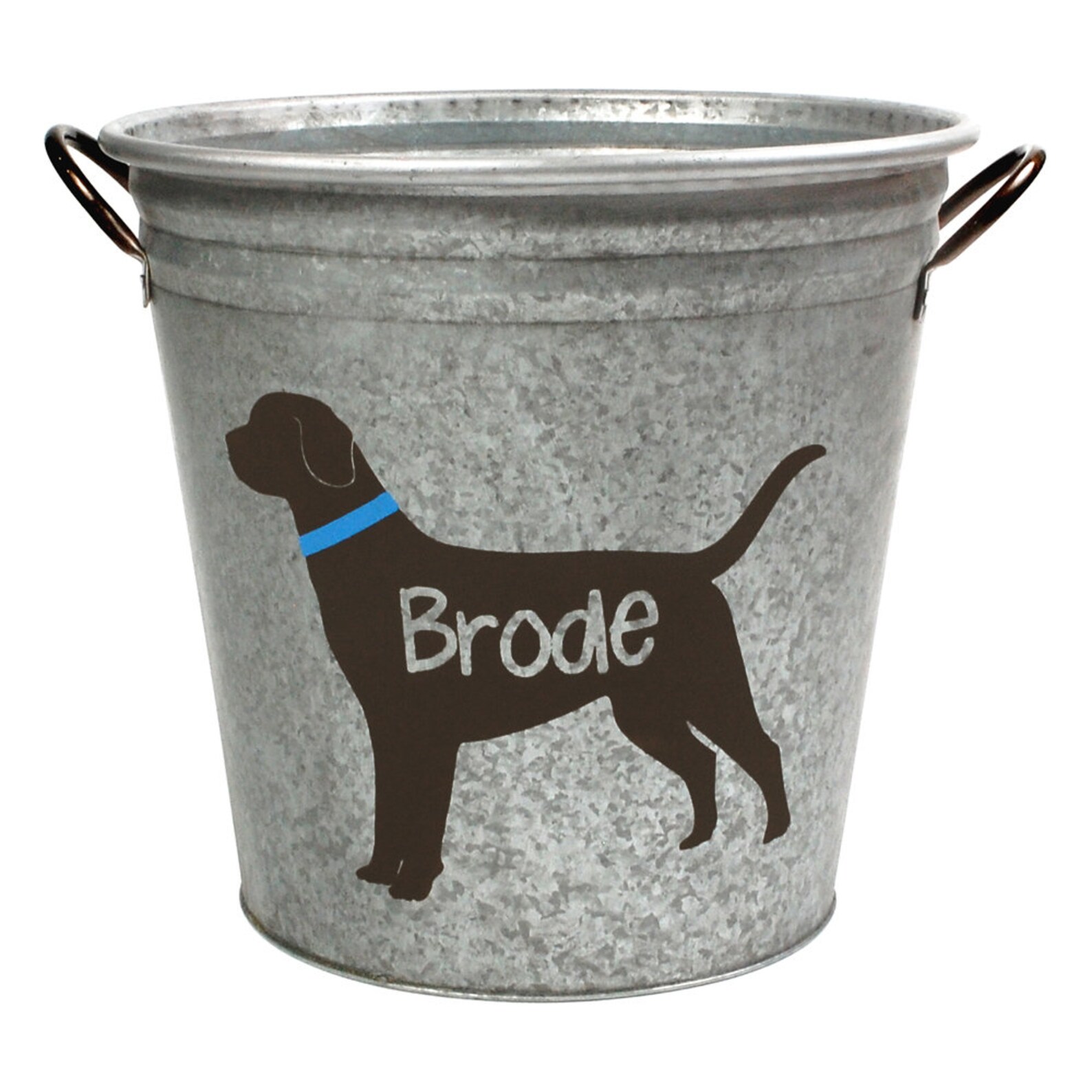 Personalized Labrador Dog Toys Galvanized Metal Storage Bucket Etsy