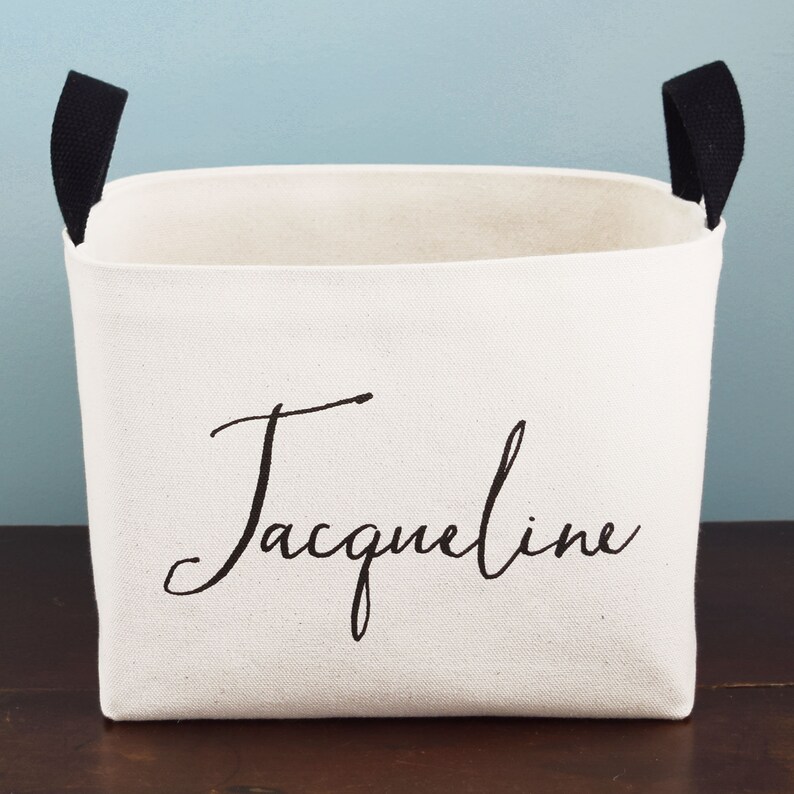 Personalized Canvas Storage Basket afbeelding 4