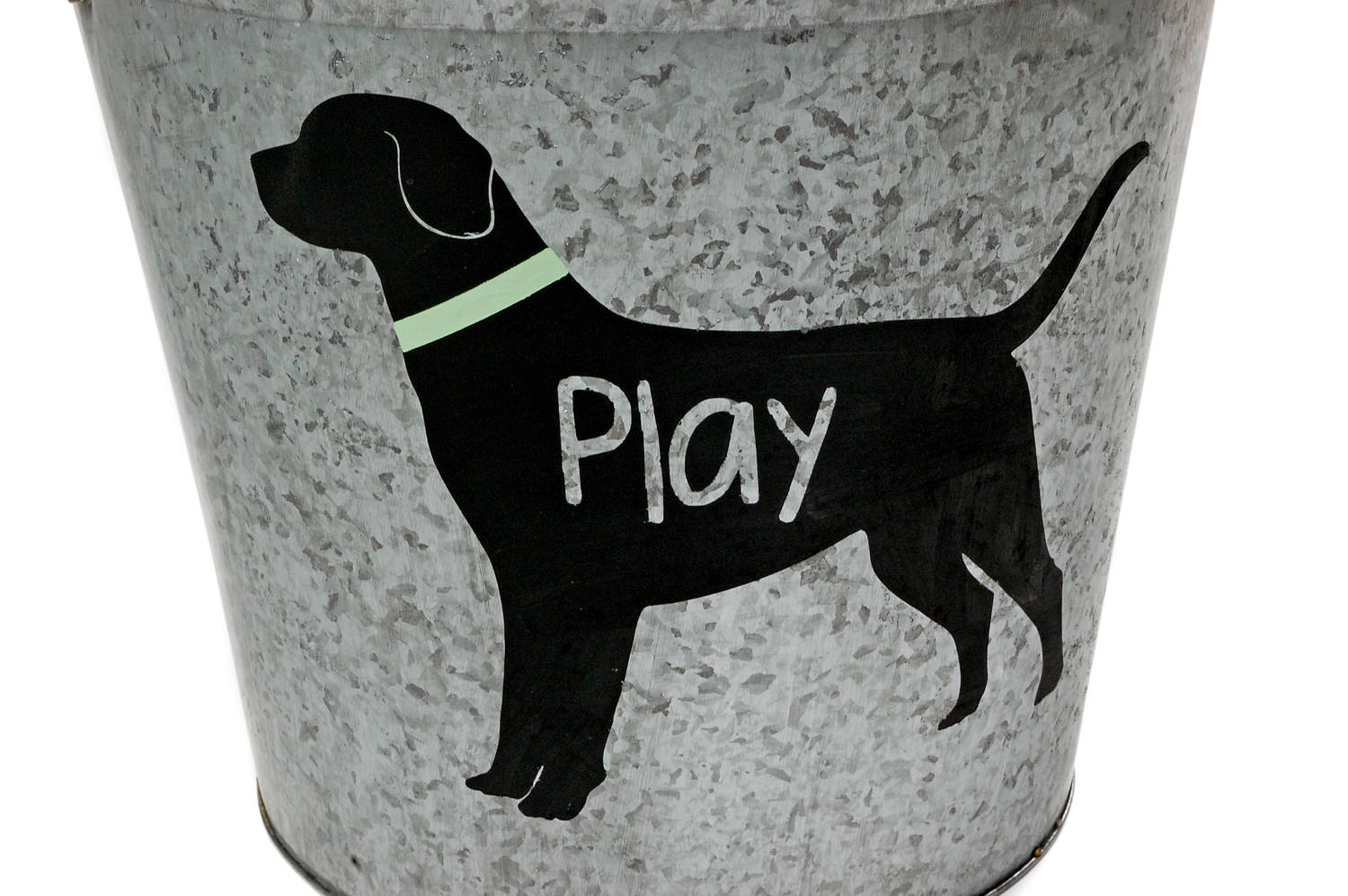 Personalized Labrador Dog Toys Galvanized Metal Storage Bucket Etsy