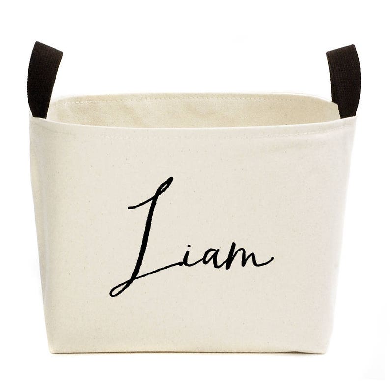 Personalized Canvas Storage Basket afbeelding 5