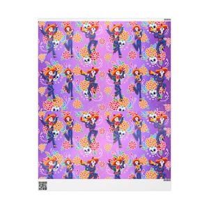 Inpakpapier, Mexicaanse Day of the Dead Skull Band cadeaupapier, Heritage Design, cadeaupapier vakantiecadeau, feestartikelen, papel de regalo