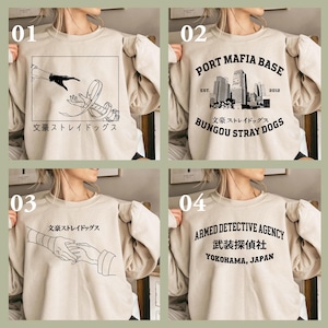 Bungohonden unisex T-shirt sweatshirt hoodie, Chuuya Nakahara-shirt, anime-shirt, shirt Port Mafia, shirt gewapende detective, anime-liefhebber