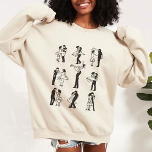 Sudadera con capucha unisex romántica de la pareja Patrick Swayze de Dirty Dancing para fans de Patrick Swayze, ropa de Dirty Dancing.