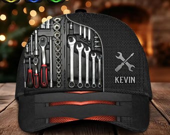 Gorra de béisbol personalizada para mecánico, gorra de mecánico, regalo para mecánico