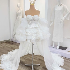 Wedding Dress Short Overskirt - Etsy