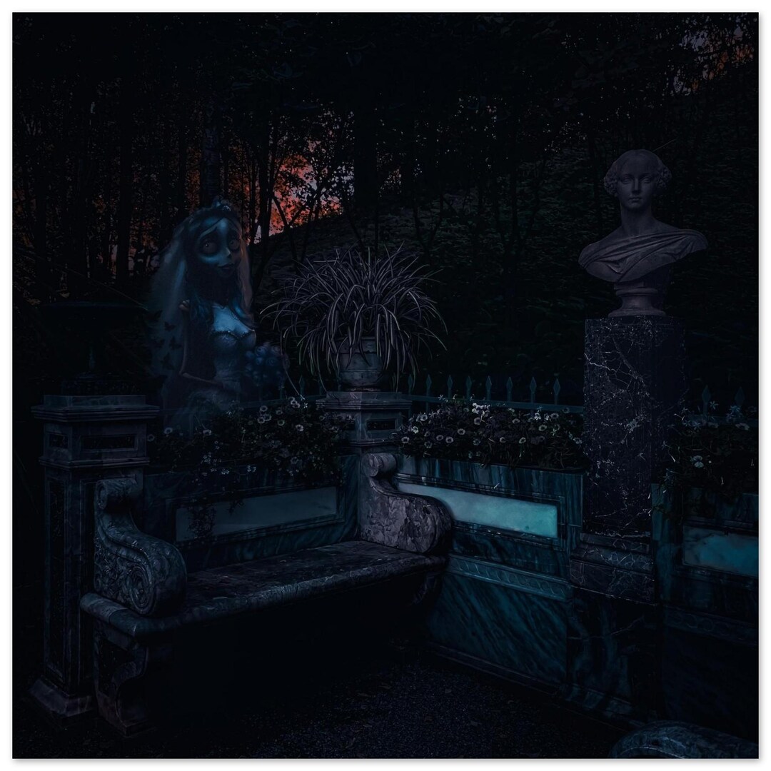 Gothic Garden Poster: Corpse Bride Inspired Dark Fantasy Wall Art - Etsy