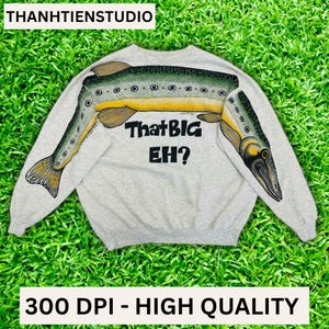 That Big Eh Fish Sweatshirt - Etsy Canada